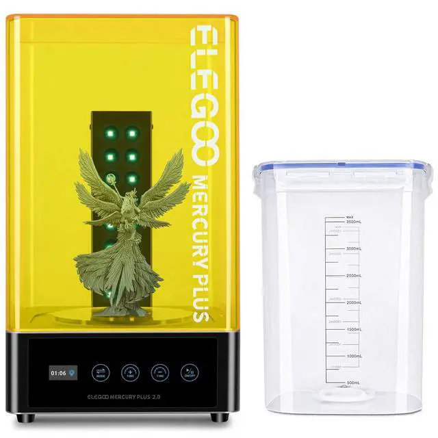 Alt view image 2 of 7 - ELEGOO Mercury Plus V2 3D Printing Wash and Cure Station and ELEGOO Mini Air Purifier(Pack of 2)