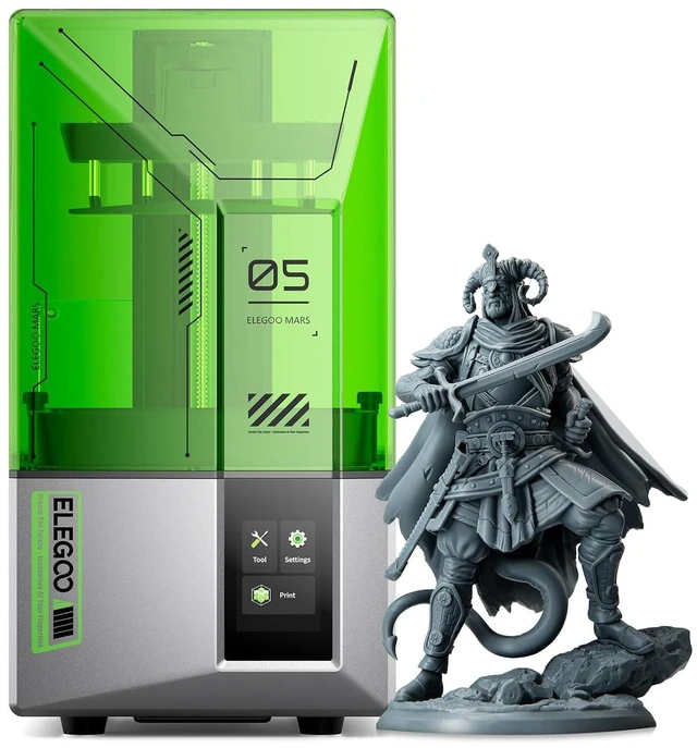 Alt view image 2 of 7 - ELEGOO Mars 5 MSLA 3D Printer and ELEGOO Mercury Plus V3.0 Wash and Cure Station