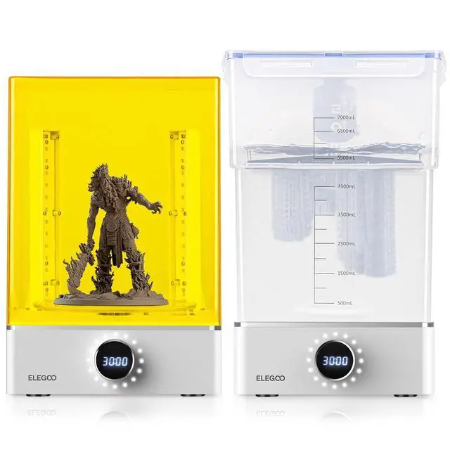 Alt view image 7 of 7 - ELEGOO Saturn 3 MSLA 3D Printer and ELEGOO Mercury X Bundle Wash and Cure Station