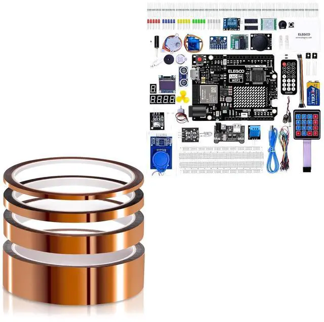 Main image of ELEGOO High Temp Tape Kit and UNO R4 WiFi Kit Bundle for STEM Projects