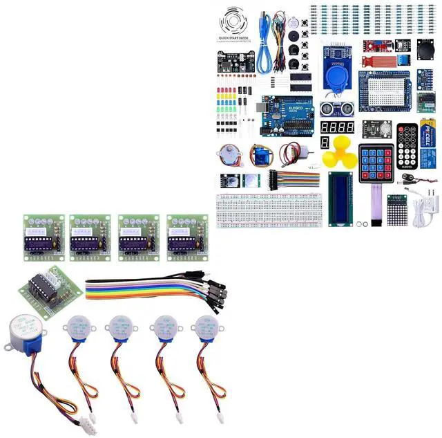 Main image of ELEGOO Stepper Kit with UNO R3 Complete Kit Electronics Project Bundle
