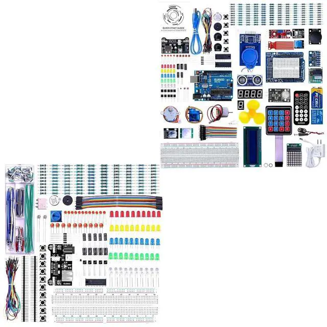 Main image of ELEGOO Electronics Fun Kit and UNO R3 Complete Kit STEM Project Bundle