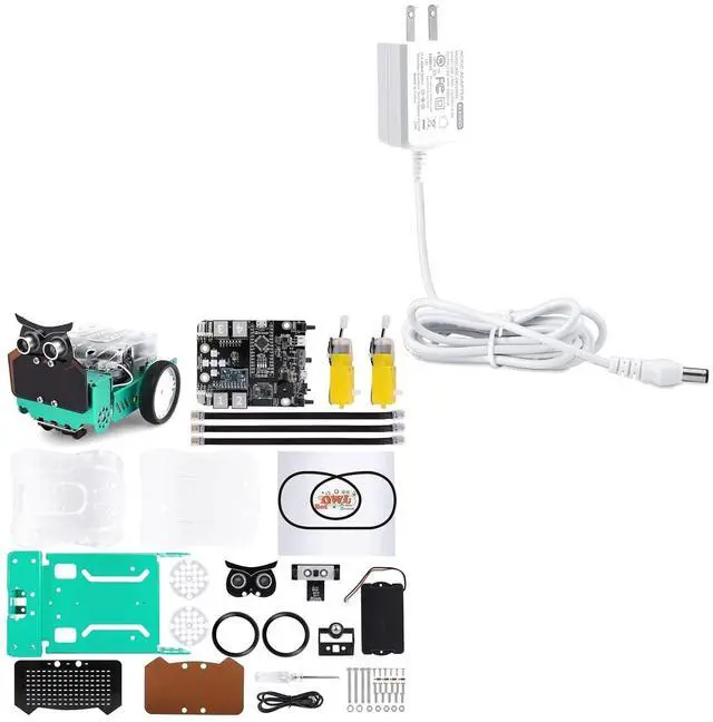 Main image of ELEGOO Owl Robot Kit with 9V 1A Power Adapter Bundle for STEM Projects