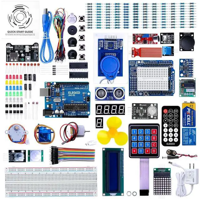 Main image of ELEGOO UNO R3 Project Most Complete Starter Kit, Compatible with Arduino