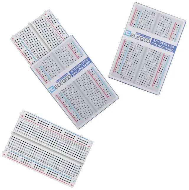 Alt view image 5 of 7 - 3PCS 400-Point Boards and 120pcs Dupont Wires, for Breadboard Circuits, Prototyping, STEM Labs and Electronics Practice
