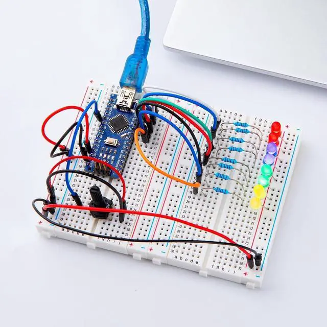 Alt view image 5 of 7 - 3PCS Nano Boards and 120pcs Dupont Wires Bundle, for Breadboard Circuits, Prototyping, STEM Labs and Electronics Practice