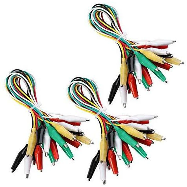 Alt view image 6 of 7 - 120pcs Multicolored Dupont Wire & 30 PCS Alligator Clip Test Leads Set