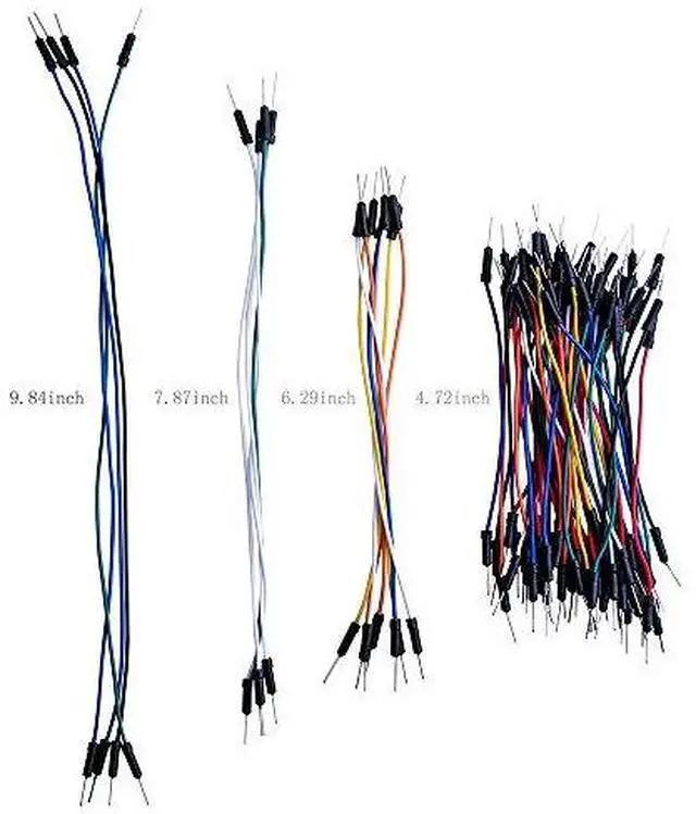Alt view image 3 of 7 - 130pcs M-M Wires and 6PCS 400-Point Boards Bundle, for Breadboard Circuits, Prototyping, STEM Labs and Electronics Practice
