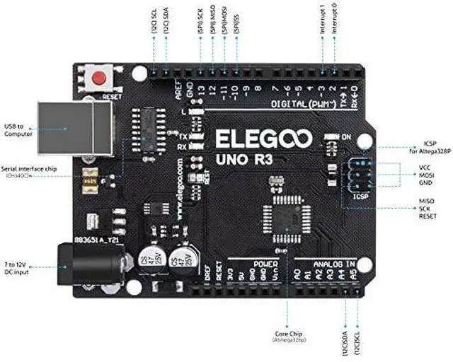 Alt view image 2 of 7 - UNO R3 CH340C Board and 120pcs Dupont Wires, for Breadboard Circuits, Prototyping, STEM Labs and Electronics Practice