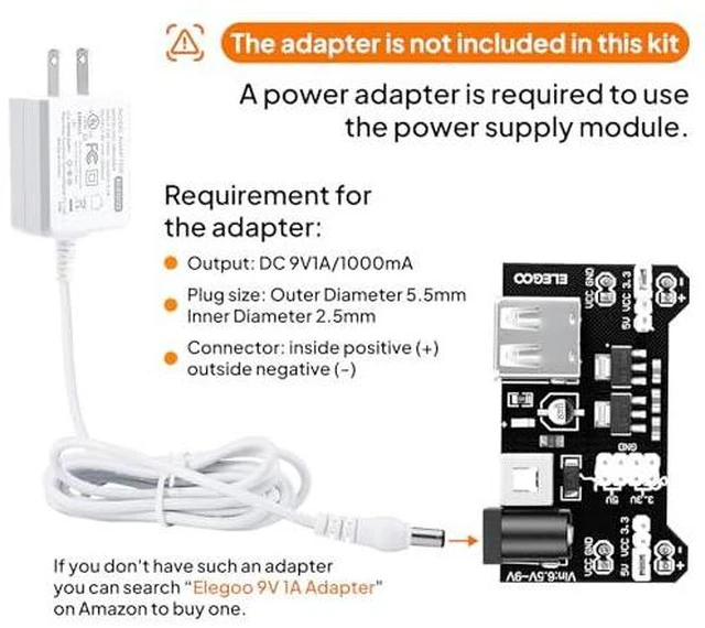 Alt view image 3 of 7 - Upgraded Electronics Kit and 120pcs Dupont Wires, for Breadboard Circuits, Prototyping, STEM Labs and Electronics Practice