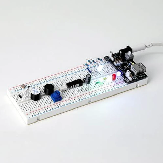 Alt view image 6 of 7 - Upgraded Electronics Kit and 120pcs Dupont Wires, for Breadboard Circuits, Prototyping, STEM Labs and Electronics Practice
