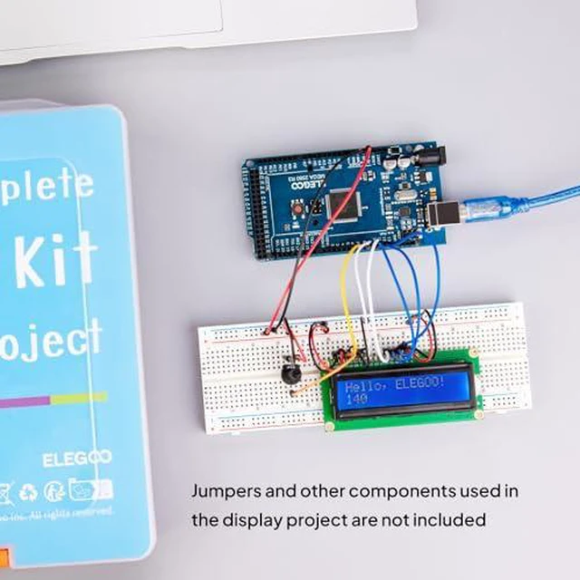 Alt view image 3 of 7 - 4PC Breadboard Kit and 120pcs Dupont Wires, for Breadboard Circuits, Prototyping, STEM Labs and Electronics Practice