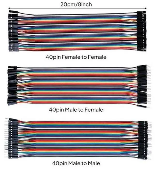 Alt view image 3 of 7 - 120pcs Multicolored Dupont Wire & 6PCS 400 Point Solderless Breadboard Kit