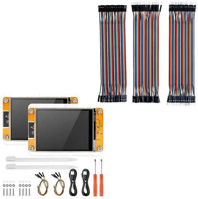 Main image of ESP-32 Touch Screen 2-Pack and Dupont Wires STEM Project Bundle
