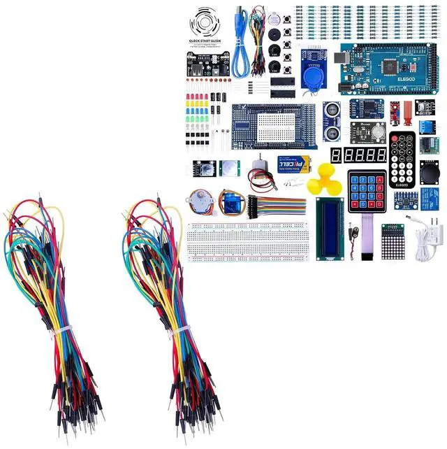 Main image of 130pcs Jumper Wires and MEGA R3 Starter Kit STEM Project Bundle