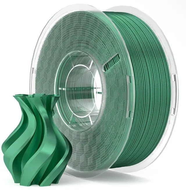 Main image of Silk PLA 3D Printer Filament 1.75mm Holly Green 1KG