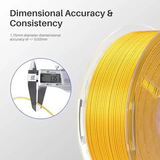 Alt view image 4 of 7 - Silk PLA Filament 1.75mm Copper 1KG & Silver Grey 1KG