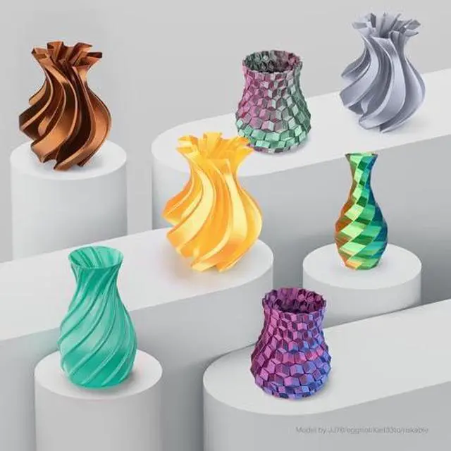 Alt view image 6 of 7 - 1.75mm Silk PLA Filament Blue Purple 1KG & Dual Color Blue Green 1KG