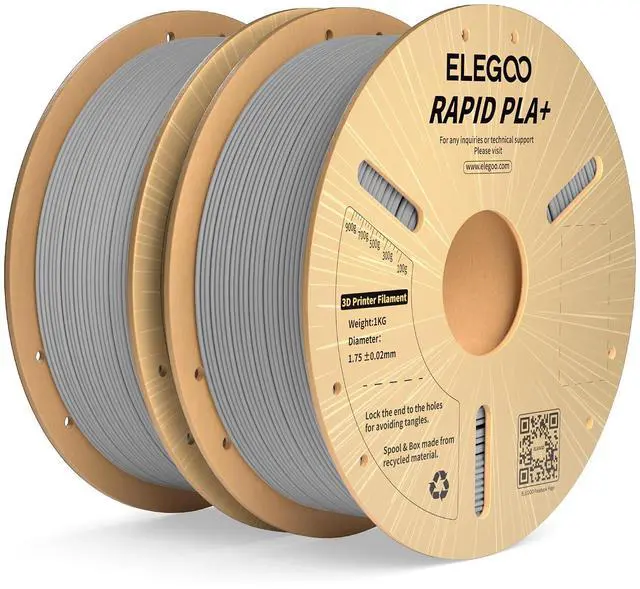 Main image of Rapid PLA Plus 3D Printer Filament 1.75mm Gray 2KG
