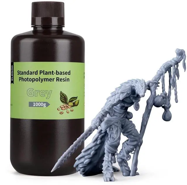 Main image of Standard Plant-Based 3D Printer Resin Grey 1000g