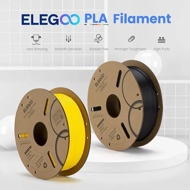 Alt view image 2 of 7 - PLA 3D Printer Filament 1.75mm Black/White 10KG