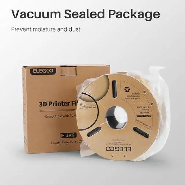 Alt view image 3 of 5 - 1.75mm Wood PLA Filament 4KG & Marble PLA Filament 1KG