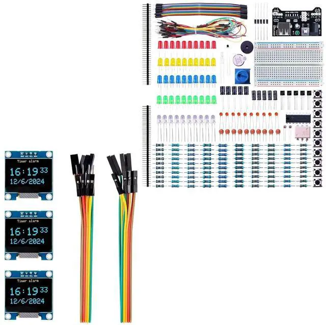 Main image of 3pcs OLED Display Modules and 235pcs Fun Kit STEM Project Bundle