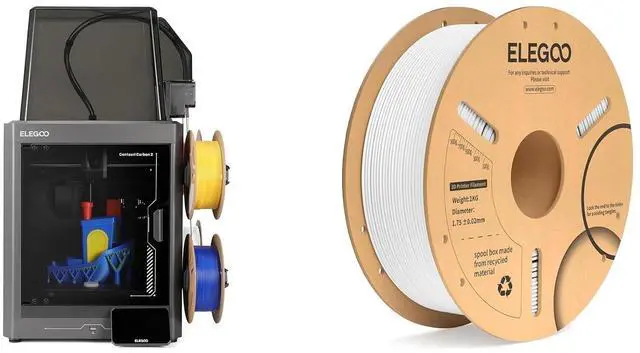 Main image of Centauri Carbon 2 Combo 3D Printer & PLA+ Filament White 1KG