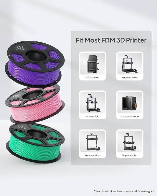 Alt view image 6 of 7 - 1.75mm Rapid PETG Filament Blue 1KG & PLA Filament Black 1KG
