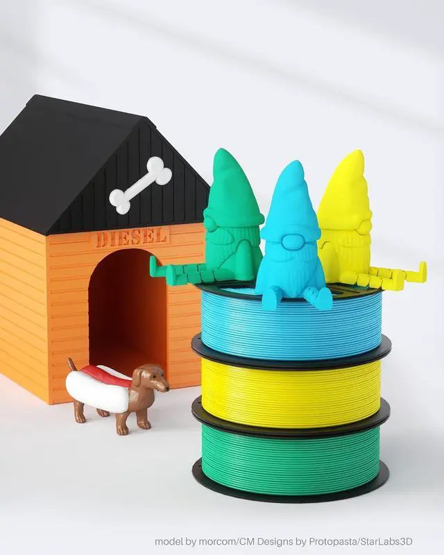 Alt view image 7 of 7 - 1.75mm Rapid PETG Filament Blue 1KG & PLA Filament Black 1KG