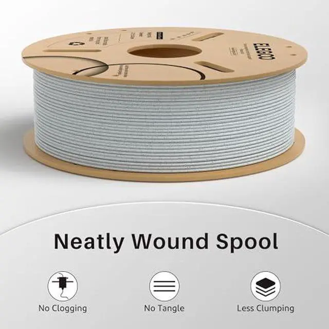 Alt view image 4 of 7 - PLA Filament Marble 1KG & Rapid PETG Filament Transparent 1KG
