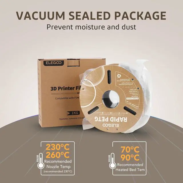 Alt view image 5 of 7 - Rapid PETG Filament Bundle 4KG & PLA Plus Filament Black 2KG