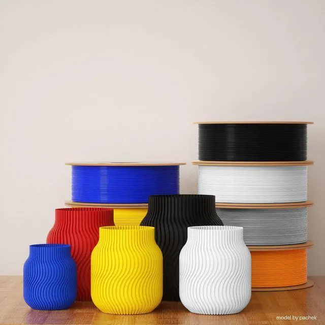 Alt view image 7 of 7 - PLA+ Filament 1.75mm White 1KG & PETG Filament Black 1KG