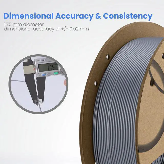 Alt view image 3 of 7 - PLA 3D Printer Filament 1.75mm Black/White 10KG