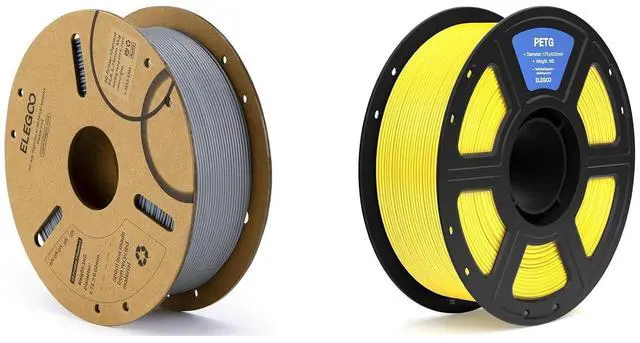 Main image of 1.75mm PLA Filament Grey 1KG & PETG Filament Yellow 1KG