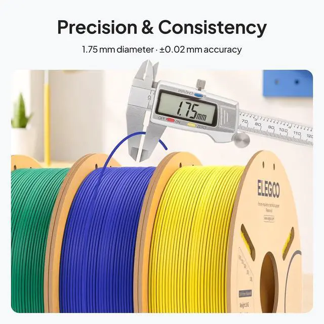 Alt view image 2 of 7 - 1.75mm PLA Filament Grey 1KG & PETG Filament Yellow 1KG