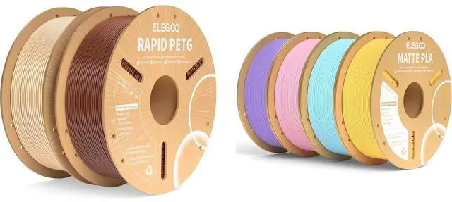 Main image of PETG Filament Beige & Brown 2KG & PLA Filament 4-Color 4KG