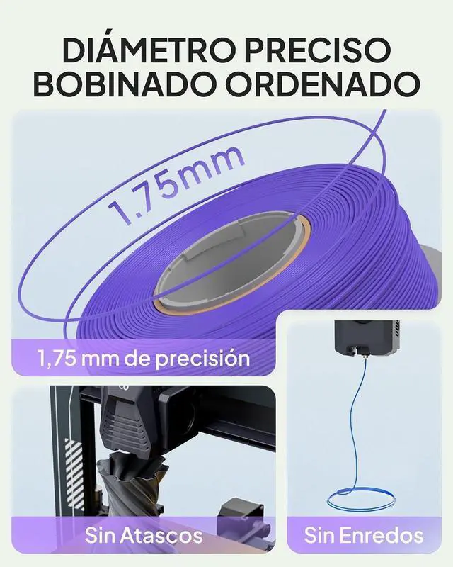Alt view image 4 of 7 - 1.75mm PLA Filament Black 4KG & PETG Filament 4-Color 4KG