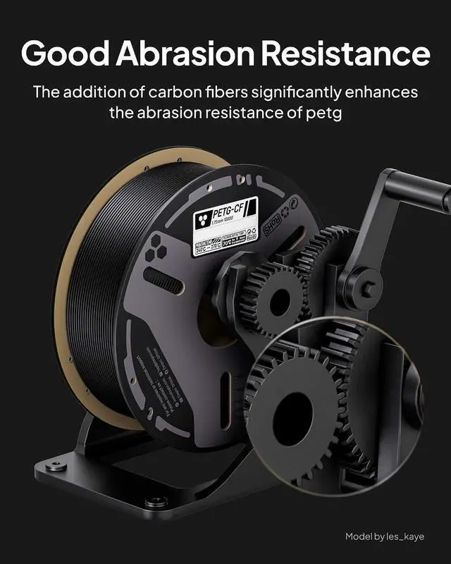 Alt view image 4 of 7 - 1.75mm Carbon Fiber PETG Filament Blue 1KG & PLA Filament Black 1KG