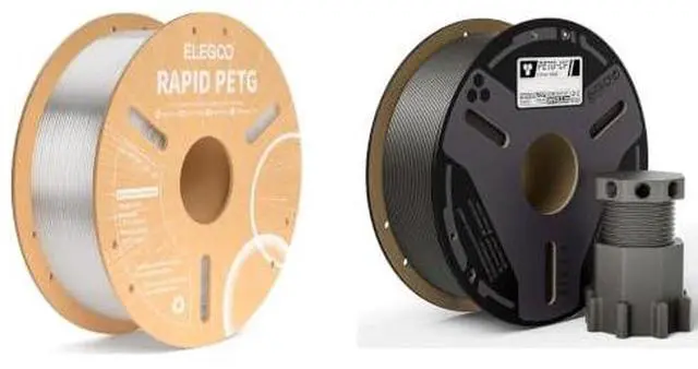 Main image of 1.75mm Rapid PETG Filament Transparent 1KG &PETG-CF Gray 1KG