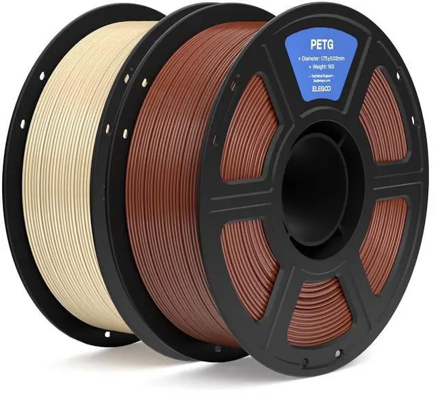 Main image of PETG 3D Printer Filament 1.75mm Brown & Beige 2KG