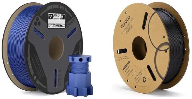 Main image of 1.75mm Carbon Fiber PETG Filament Blue 1KG & PLA Filament Black 1KG