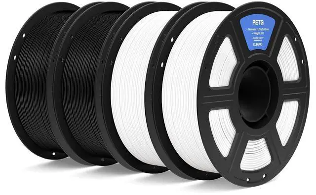 Main image of PETG 3D Printer Filament 1.75mm Black & White 4KG