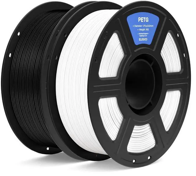 Main image of PETG 3D Printer Filament 1.75mm Black & White 2KG