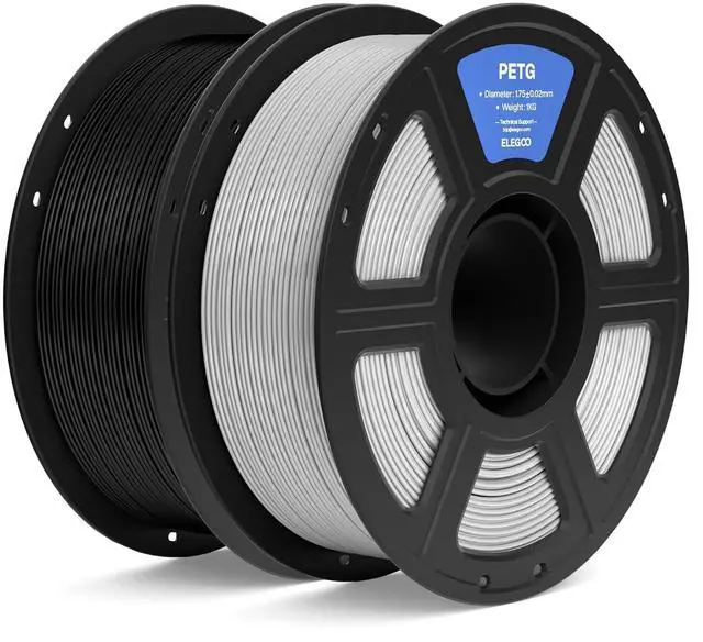 Main image of PETG 3D Printer Filament 1.75mm Black & Gray 1KG