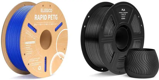 Main image of 1.75mm Rapid PETG Filament Blue 1KG & PLA Filament Black 1KG