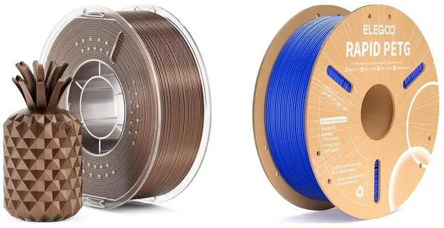 Main image of Metallic PLA Filament Bronze 1KG & Rapid PETG Filament Blue 1KG