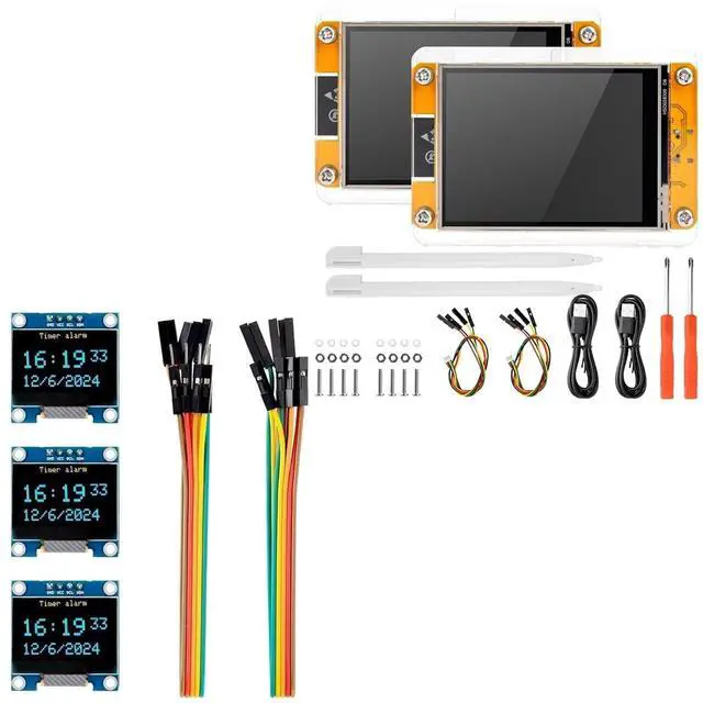 Main image of 3pcs OLED Display Modules and ESP32 Screens STEM Project Bundle