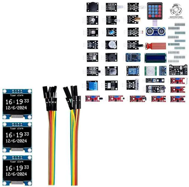 Main image of White OLED Display Modules with Sensor Kit STEM Project Bundle