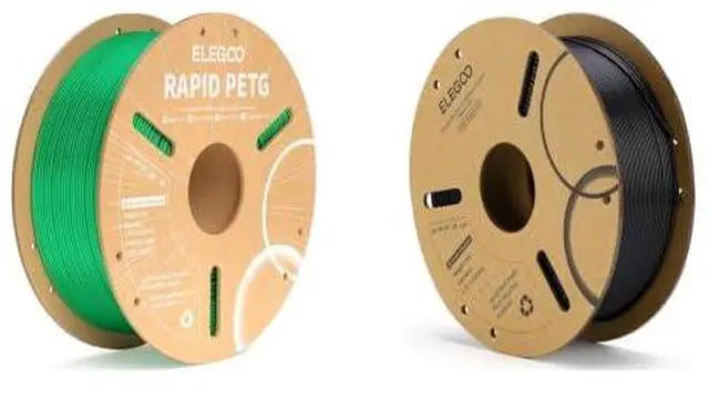 Main image of 1.75mm PETG Filament Green 1KG & PLA Filament Black 1KG